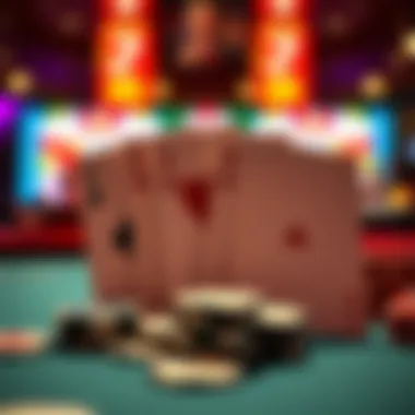 Winning Cards in 3 Card Blitz A close-up view of winning cards in a 3 Card Blitz game.