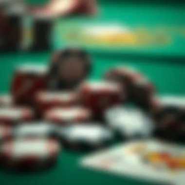Elements of the Game An array of poker chips and cards symbolizing gameplay