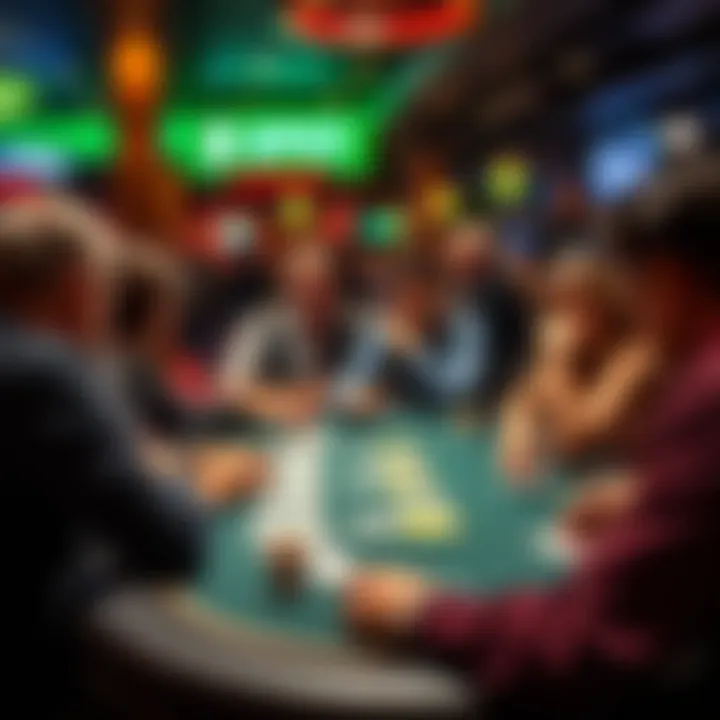 Gambling enthusiasts engaged in a strategic card game.