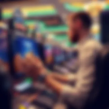 User navigating through Bet Rivers platform