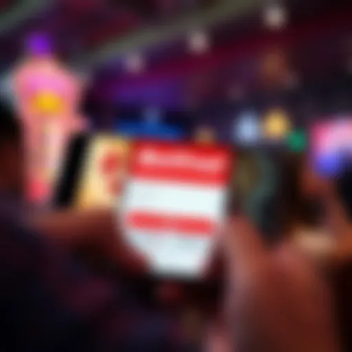 Illustration of mobile device displaying the Betfred app interface