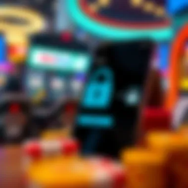 Graphic showcasing security features of the Betfred app