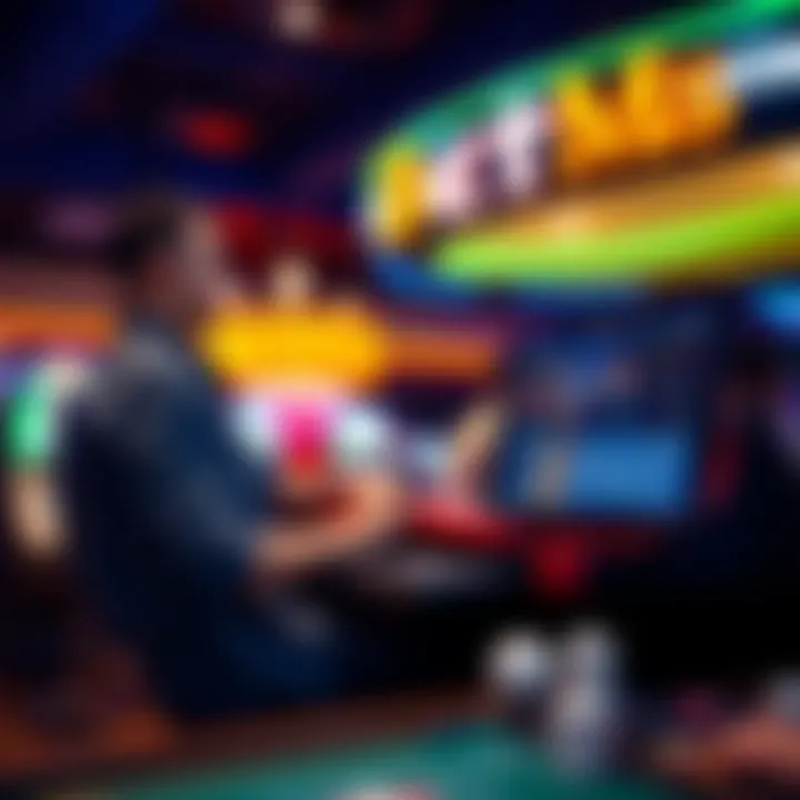 Engaging with the BetMGM Platform Illustration depicting user engagement with BetMGM platform