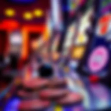 The Allure of Chance: Slot Machine Magic A close-up of a slot machine with coins