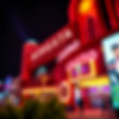 Borgata Casino exterior showcasing vibrant nightlife