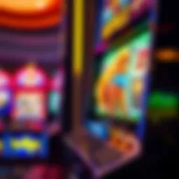 An intricate view of the Buffalo Grand slot machine showcasing its vibrant design