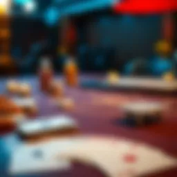 A set of cards laid out on a table for an exciting game night.