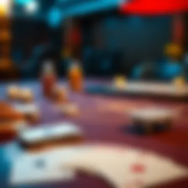 A set of cards laid out on a table for an exciting game night.