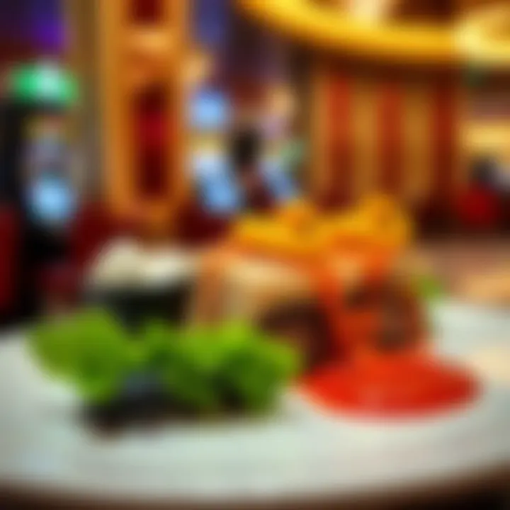 Dining options available in a casino