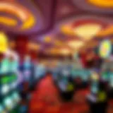 A Vibrant Casino Experience Panoramic view of a bustling casino floor