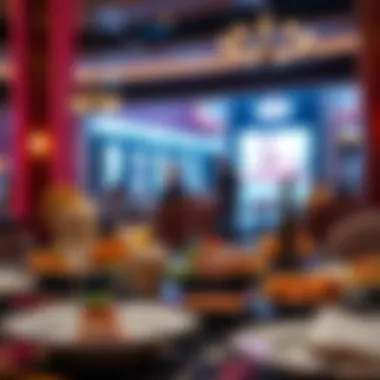 Diverse dining setup showcasing the culinary offerings at Circo Circo Hotel