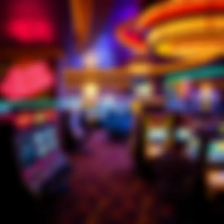 Gaming Experience at Circus Circus A breathtaking view of the gaming floor, featuring a variety of slot machines and table games.