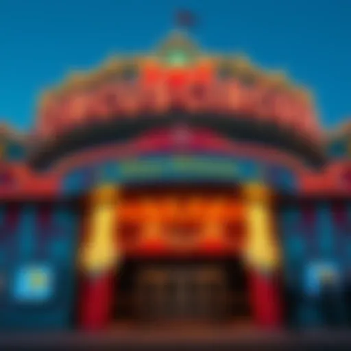 The iconic entrance of Circus Circus Las Vegas, showcasing its vibrant signage and carnival atmosphere.