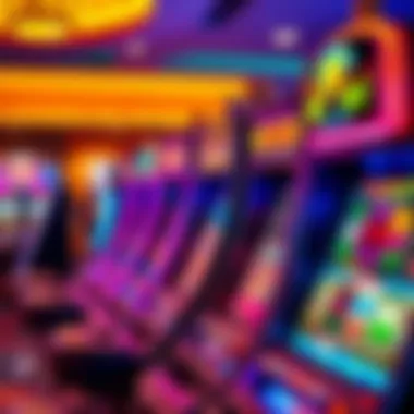 Colorful and Thematic Slot Machines A close-up of unique slot machines, highlighting their colorful designs and themes.