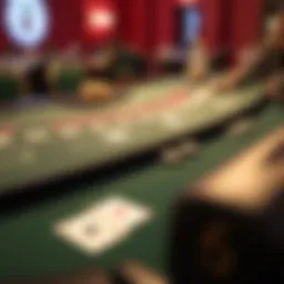 A beautifully crafted, custom blackjack table showcasing elegant design features.