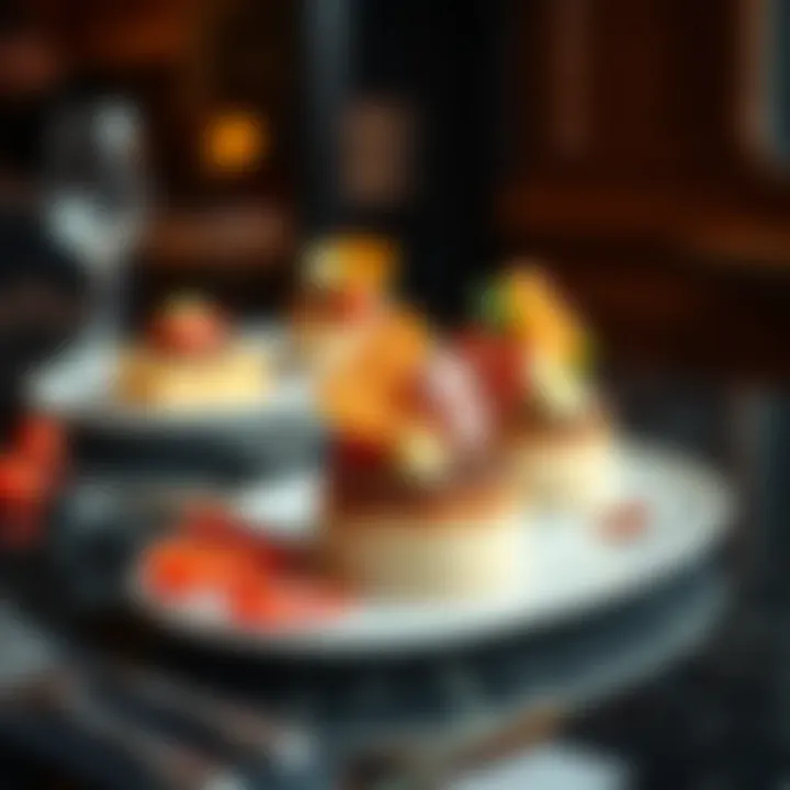 Artful Presentation of Culinary Delights Artfully presented dish showcasing unique flavors