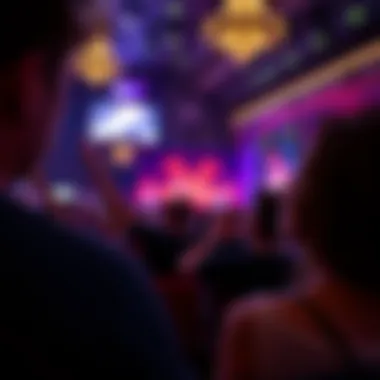 Audience Experience in Las Vegas An audience enjoying a thrilling concert in Las Vegas