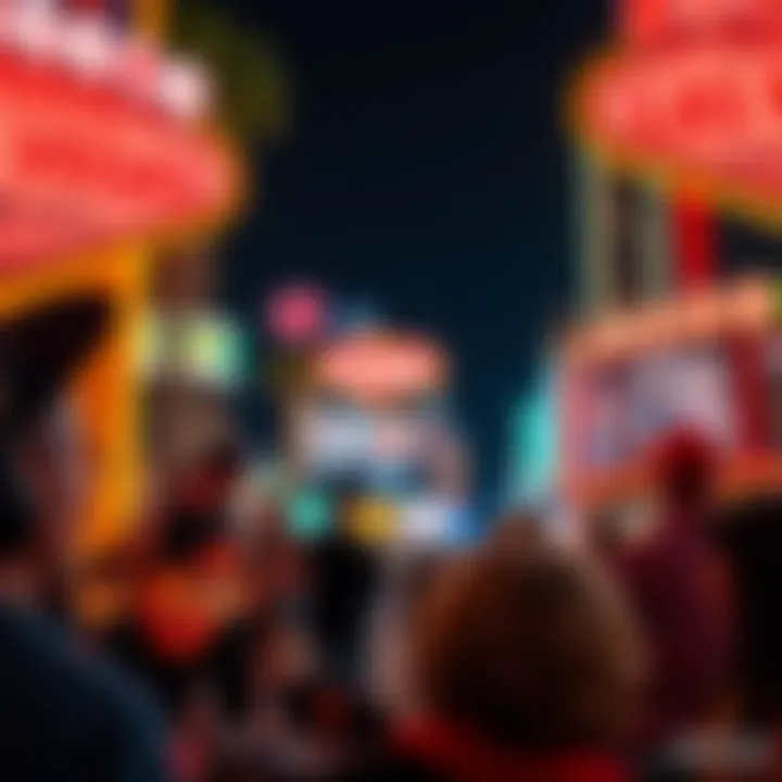 Diverse Musical Genres in Las Vegas A collage of different musical genres represented in Las Vegas