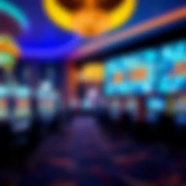 Inside a Modern Casino Interior of a modern casino highlighting advanced gaming technology