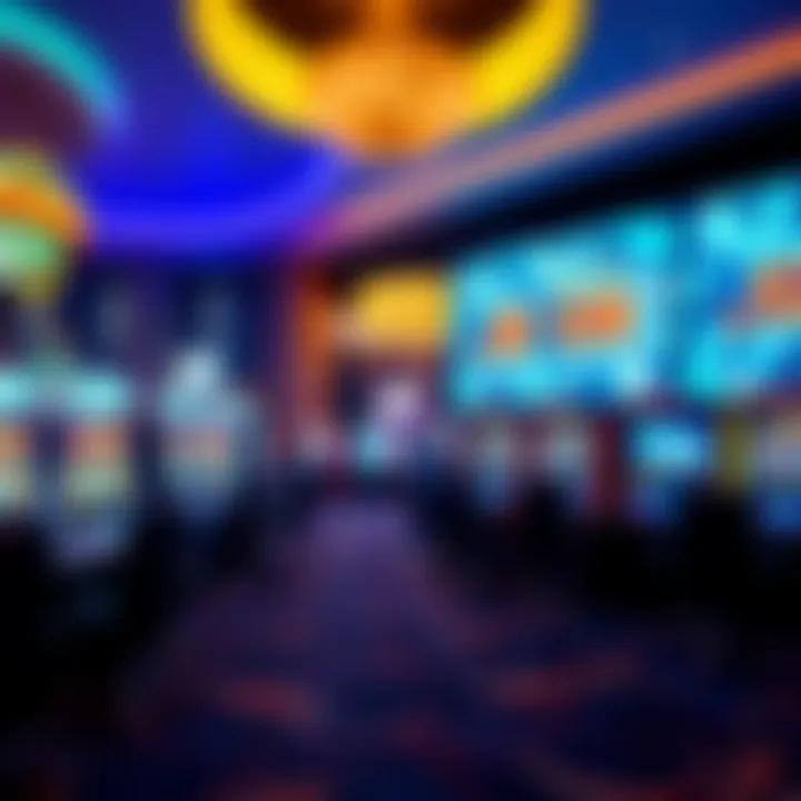 Inside a Modern Casino Interior of a modern casino highlighting advanced gaming technology