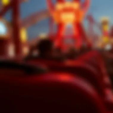 The Emotional Roller Coaster Journey Artistic representation of the emotional highs and lows experienced in a roller coaster