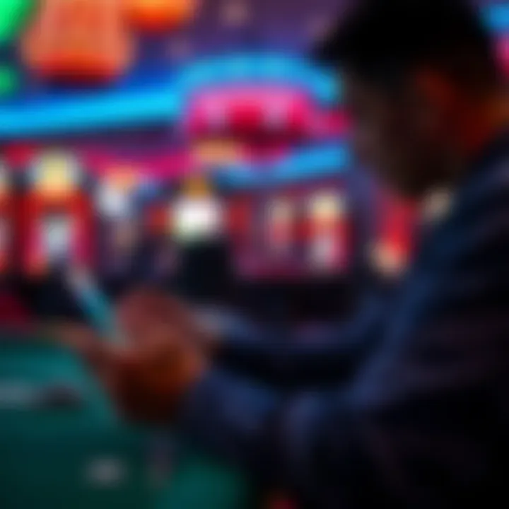 A user immersed in gameplay on a tablet without interruptions