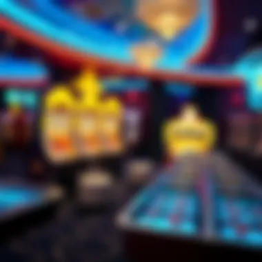 Dynamic casino environment showcasing various number games