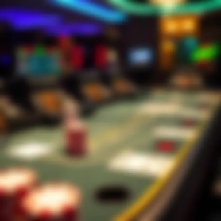 Virtual Blackjack Table Experience Virtual blackjack table showcasing various game elements