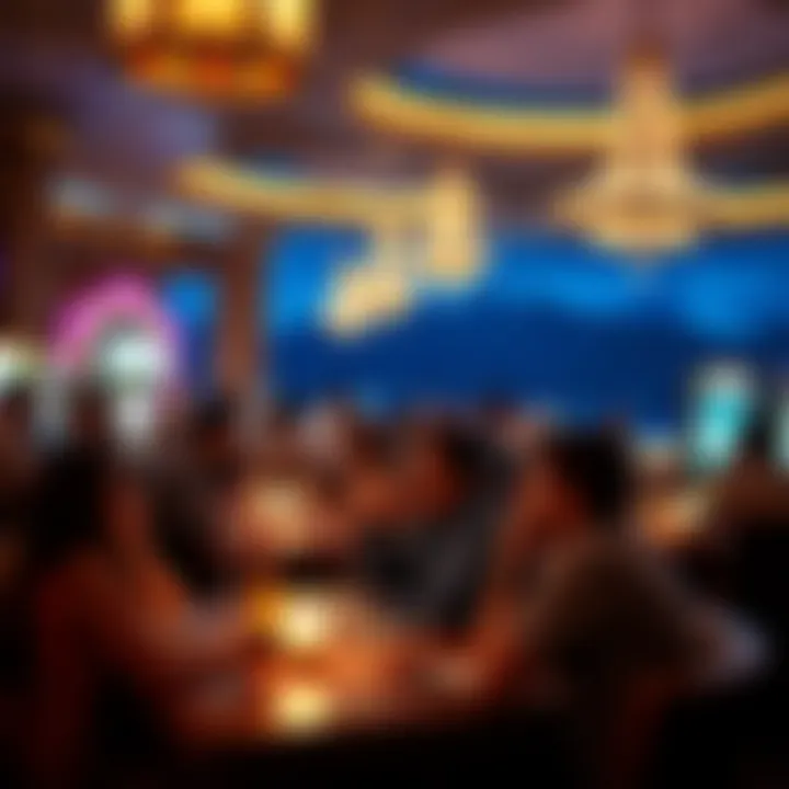 Vibrant Atmosphere at Caesars Harveys Guests enjoying the vibrant atmosphere at Caesars Harveys Lake Tahoe