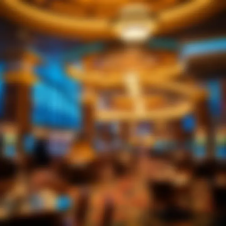 Elegant Interior of Caesars Harveys Casino Interior design showcasing the elegance of Caesars Harveys Casino