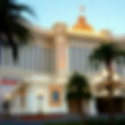 Exterior view of Caesars Palace showcasing its grandeur