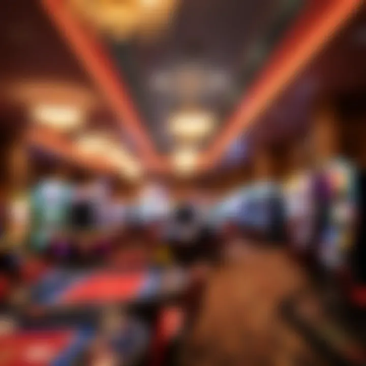 Vibrant Casino Floor A vibrant casino floor showcasing a variety of game tables and slot machines