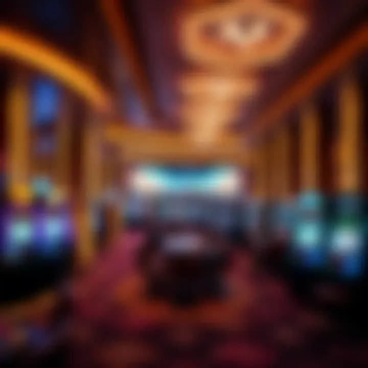 Luxury Gaming Interior in Honolulu Interior of a luxury gaming establishment in Honolulu