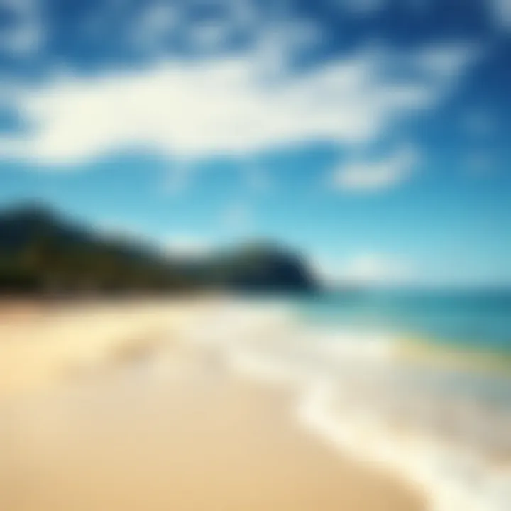 Scenic Beach in Hawaii A scenic beach that represents alternative entertainment in Hawaii