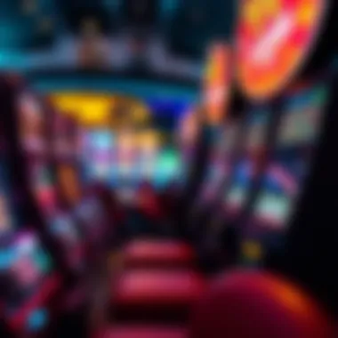 Slot machines in a modern casino setting