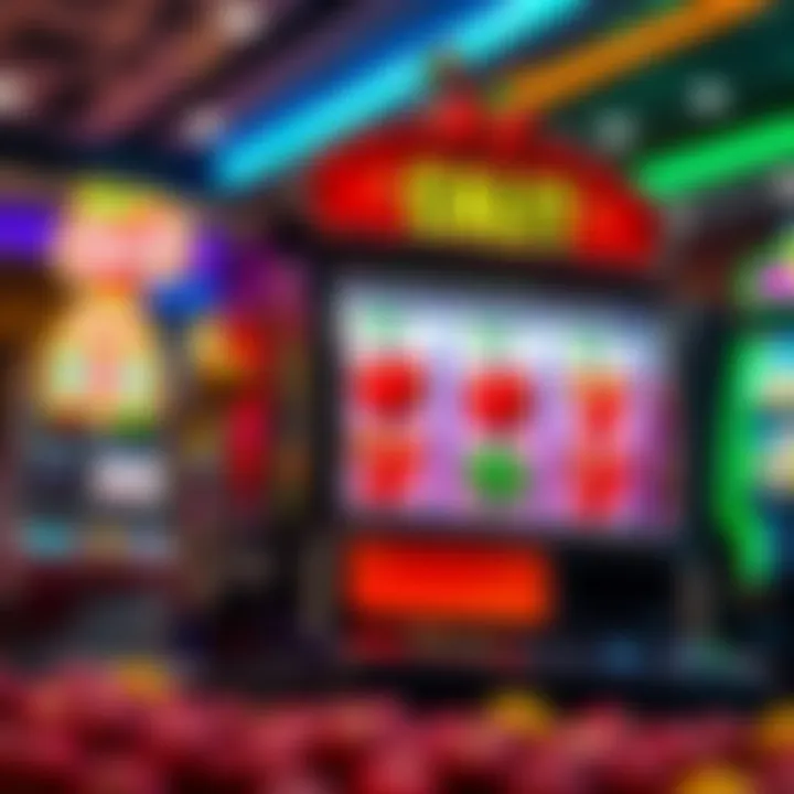 Vibrant Cherry Slot Machine A vibrant cherry slot machine showcasing colorful fruits and symbols