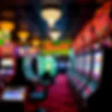 Vibrant gaming floor at Empire City Casino showcasing a variety of slot machines