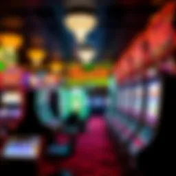 Vibrant gaming floor at Empire City Casino showcasing a variety of slot machines