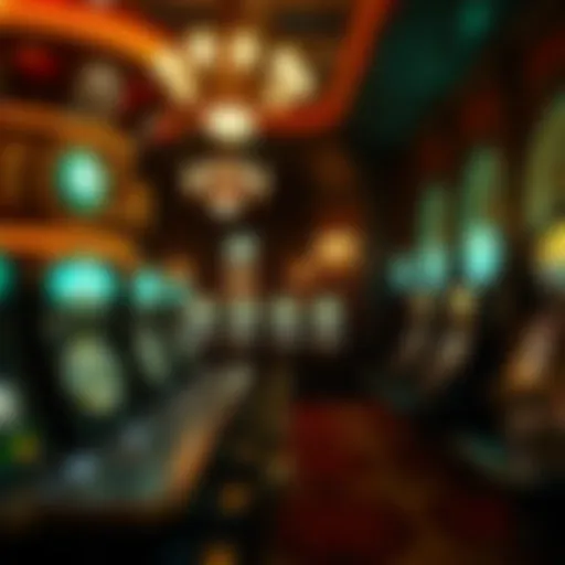 Vintage casino scene showcasing the glamour of historic gambling halls