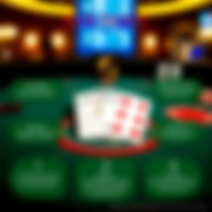 An infographic depicting blackjack variations and rules