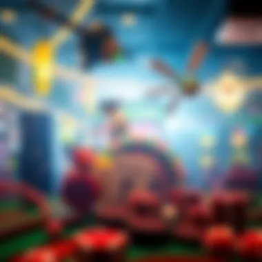 A dynamic illustration of various gaming platforms that host no-download games.