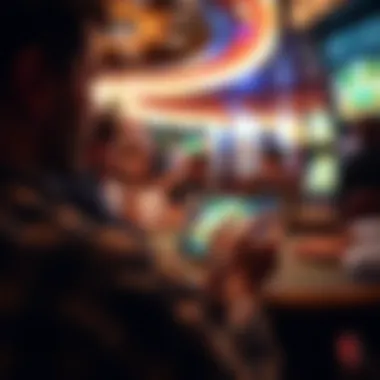 Experience of Playing Free Poker A player enjoying a free poker game on a digital device