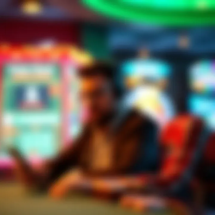 User engaging with poker apps using voice technology