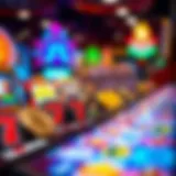 Vibrant display of various slot game icons