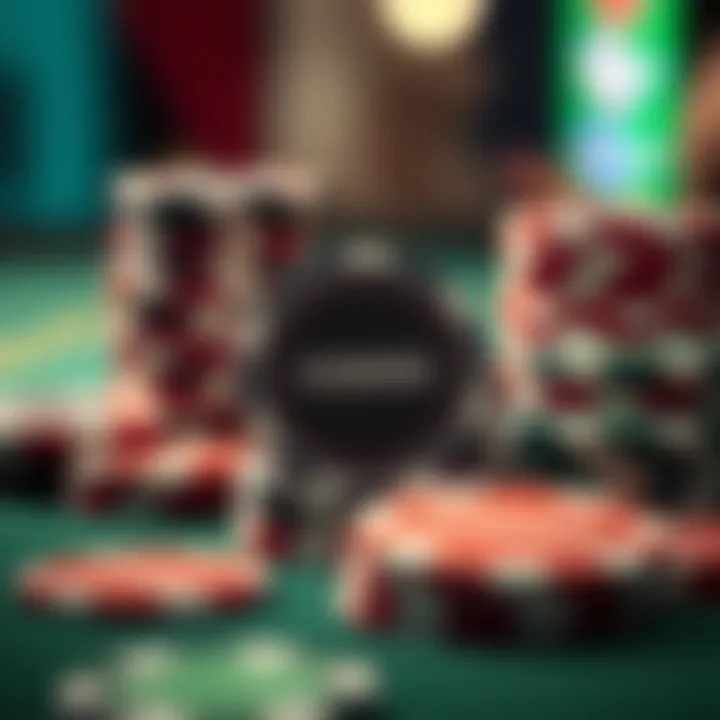 A stack of poker chips with hidden codes