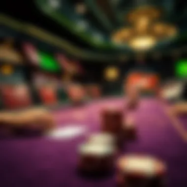 A strategic poker table setup