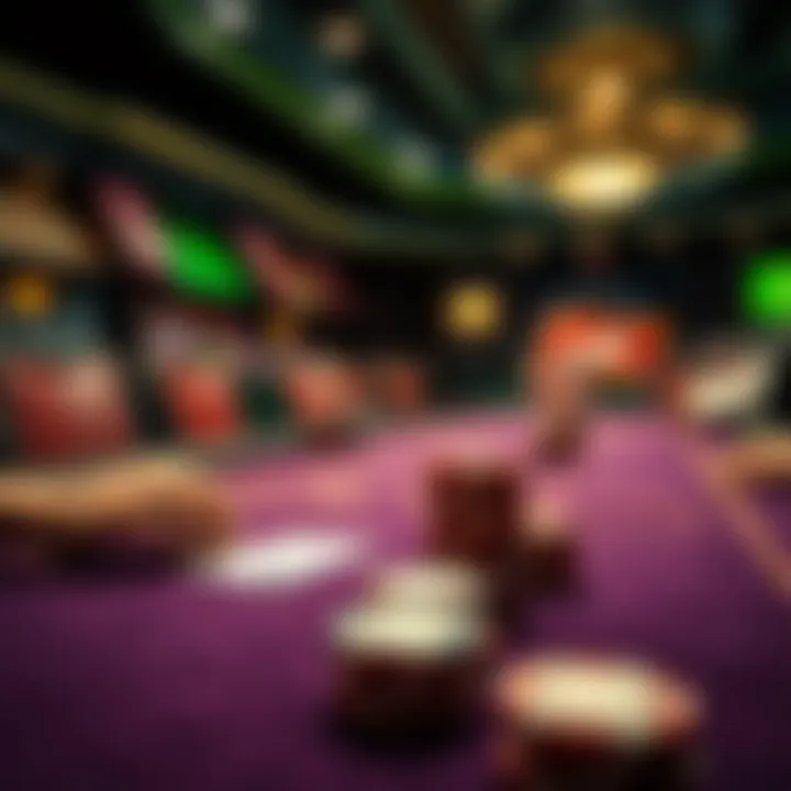 A strategic poker table setup