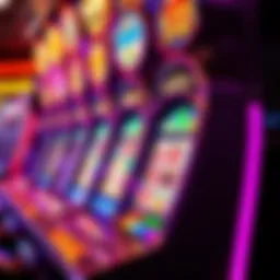 A vibrant display of colorful slot machine icons