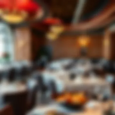 Elegant dining setting with a diverse array of culinary offerings