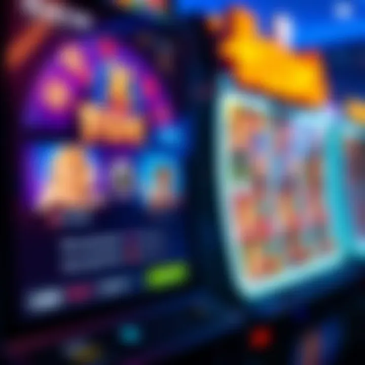 User interface highlighting gameplay features